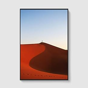 Framed Canvas Home Artwork Decoration Desert Canvas Wall Art for Living Room, Bedroom - 16x24 inches