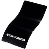 PRISMATIC POWDERS Gloss Black Urethane Powder Coating, 1 lb | High-gloss solid-tone urethane powder coating in Gloss Black for compatible powder-ready metal projects; 1 lb