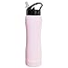 Hydracentials Insulated Stainless Steel Metal Water Bottle with Straw Lid - Vacuum Insulated Water Bottles, Keeps Hot and Cold - Sports Canteen Bottle (Light Pink, 25oz)