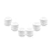 Houseables White Jar Container, 2 Oz, 60 ML Gram Capacity, Plastic, BPA Free, Double Wall w/Removable Inner Liners & Dome Lids for Cosmetic Samples, Cream, Lotion