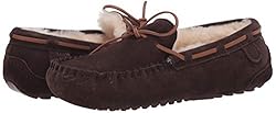 Fireside By Dearfoams Mens Victor Shearling