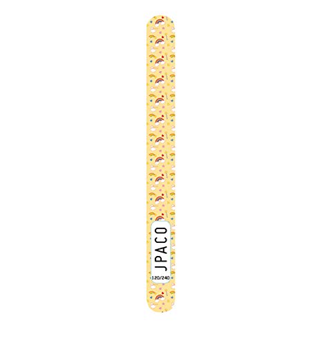 JPACO 12 PCS Professional Unicorn Nail Files 120 240 Grit Double Sided Washable Manicure - Thumbnail 5