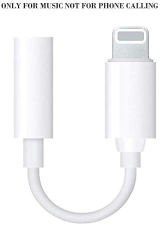 Shopping Mind 3.5MM Headphone Earphone Audio Jack Converter Adapter Cable Compatible with iPhone Devices - Only for Music Play - iOS Version 10.2 and Above