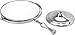 Surpahs Maiden 8-Inch Double-Sided Vanity Makeup Mirror, 1X and 5X Magnification