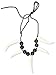 Forum Novelties Prehistoric Caveman Cavewoman Costume Sabre Tooth Necklace, Balck and White