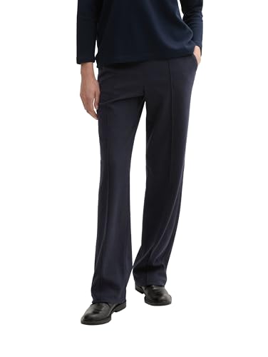TOM TAILOR Damen Lea Straight Fit Hose,10668 - Sky Captain Blue, 34/32