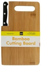 Bamboo Cutting Board with Built-In Knife Bundled with Flexible Chopping Mat Set (Set of 2) blue and Red