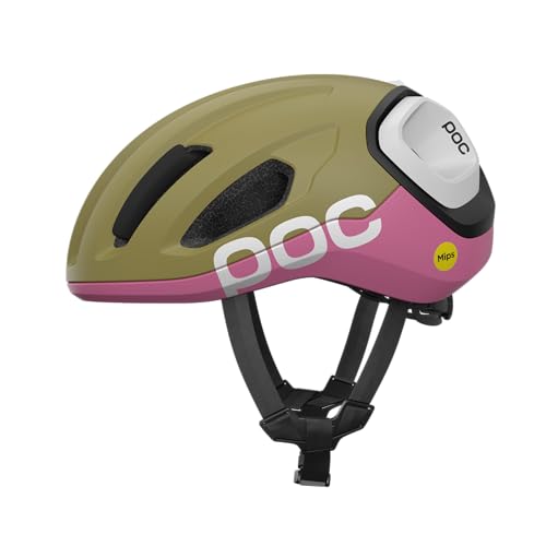 POC Amidal – Leichter Rennradhelm mit MIPS Air Node, verstaerkten Zonen, effektiver Belueftung, stromlinienfoermiger Silhouette, kompatibel mit Knog Ruecklicht, maximale Sicherheit und Komfort