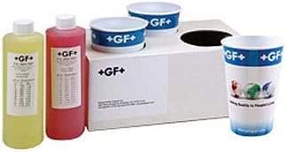 GF Signet 3-2700.395 Calibration Kit, 3 Polypropylene Cups, 1 Stand, 1 7pH Buffer Solution, 11"