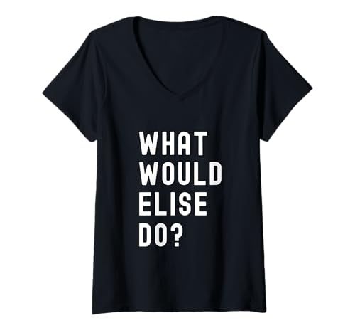 Women's What Would Elise Do? V-Neck T-Shirt