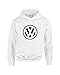 Vintage VW Hoodie | Volkswagen Fan Hooded Sweatshirt | Mens