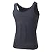TopTie Men's Slimming Body Shaper Compression Shirt, Shapewear Sculpting Vest Muscle Tank-Gray-M