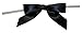Reliant Ribbon 5171-03103-2X1 Satin Twist Tie Bows - Small Bows, 5/8 Inch X 100 Pieces, Black