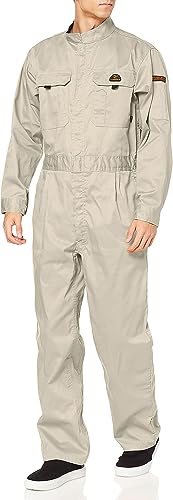 Forecast(フォーキャスト)作業服 工場 DIY 農業 T/C長袖股ハギつなぎ服 6609 アイスホワイト M