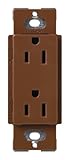 Lutron SCR-15-SI Satin Colors 15A Electrical Socket Duplex Receptacle, Sienna