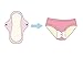 Women Bamboo Washable 8 - 11 Inch 3 Sizes Menstrual Reusable Cloth Sanitary Pads,5 Pack, Breathable
