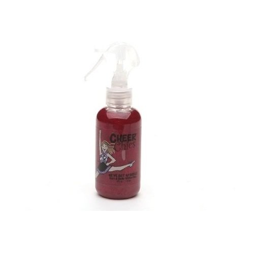 Cheer Chics We've Got Sparkle Hair and Body Glitter, Red, 5.2 Fluid Ounce
