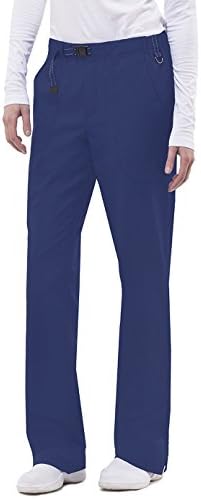 Green Label Women's Kenzie 9135 Buckle Closure Scrub Pant by Healing Hands- Navy- X-Small Petite
