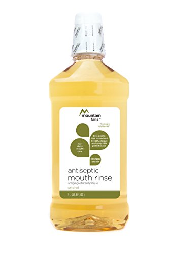 Mountain Falls Antiseptic Mouthwash, Original, Compare to Listerine, 33.79 Fluid Ounce (Pack of 4)