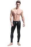 FR Men's Faux Leather Tight Pants