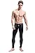 FR Men's Faux Leather Tight Pants Black Medium