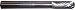 SAIT 45005 Tungsten Carbide Die Grinder Bur SC1 Double Cut/Alternate Cut 1/4" x 5/8" x 1/4"
