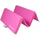 We Sell Mats 4 ft x 8 ft x 2 in Personal Fitness & Exercise Mat, Lightweight and Folds for Carrying, Pink