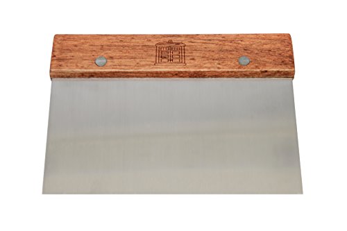 image for Wooden Accessories Co Stainless Steel Dough Scraper With Wooden Handle