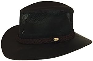 Unisex Safari Cowboy Hybrid Sun Bucket Hat with Breathable Mesh Crown - Brown