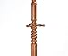Frenchi Home Furnishing Traditional Spinning Top Wooden Coat Rack, Oak