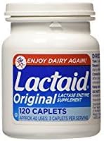 Lactaid Original Strength Lactase Enzyme Supplement, Caplets - 120 Ea (pack of 1) image may vary