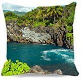 Korean Scenery Waist And Seat Hot Spring Scenery Zippered Cover Pillow Case 18" * 18"