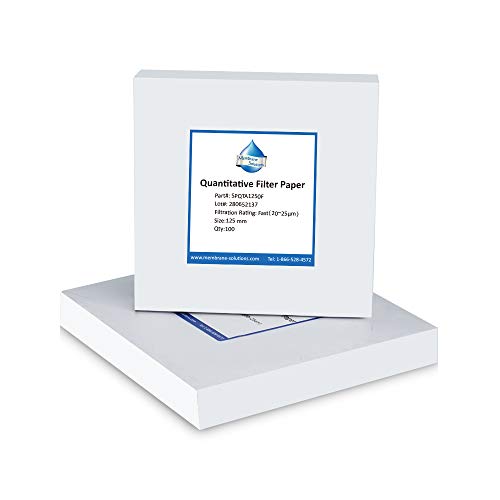 Pack of 100 46mm Diameter Cellulose Filter Paper with 20 Micron