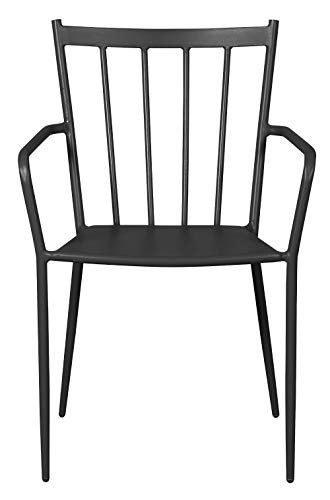 PKline Gartenstuhl Irma Stapelstuhl Metall Garten Terrasse Stuhl Set Stühle schwarz – Bild 3