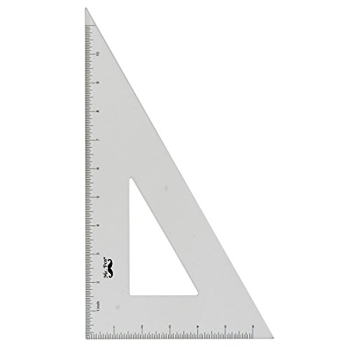 Mr. Pen 3 Pc Large Triangular Ruler Set, Triangular Scale, 11” 30/60