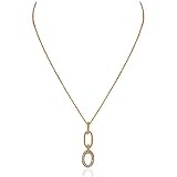 Fashionvictime - Woman Pendant - "Ovals" Gold Plated - Cubic Zirconia - Chic Fashion Jewelry -