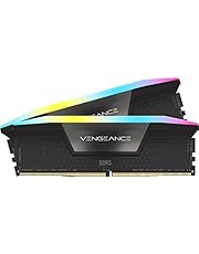 Corsair Vengeance RGB DDR5 32GB (2x16GB) 5600MHz C36 Intel Optimized Desktop Memory (Dynamic Ten-Zone RGB Lighting, Onboard Voltage Regulation, Custom XMP 3.0 Profiles, Tight Response Times) Black