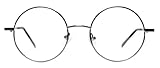 Metal Round Readers - Reading eyeglasses ( unisex ) Grey