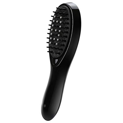 Handheld Hair Massager,Hair care liquid guiding comb Electric Mini Scalp Massager,Head Massager– Hand Held Rechargeable Scratch Massager for Head Relax, Stress Release Tool (Black)