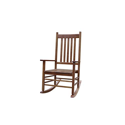 Rockingrocker-A001YNT Natural Indoor Rocker/Rocking Chair -Easy to Assemble-Comfortable Wide Size-Outdoor or Indoor Use