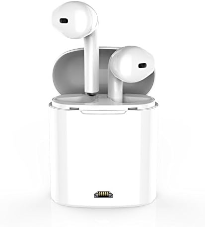 WSCSR Wireless Bluetooth Earbuds Headphones Stereo In-Ear Earpieces Earphones Hands Free Noise Cancelling for Apple airpods iPhone X 8 8plus 7 7plus 6S Samsung Galaxy S7 S8 IOS Android Smart Phones