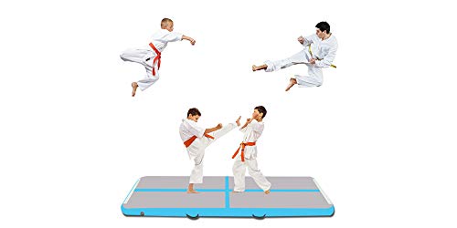 Tuxedo Sailor 10ft/13ft/16ft/20ft Inflatable Gymnastics Air Track Tumbling Mat 4in/6in/8in Thick Tumbling Air Track Mat with Electric Air Pump for Cheerleading/Gymnastics/Beach/Gym/Home use - Thumbnail 5