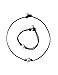 Mudder 16 Inch Leather Imitation Pearl Necklace Simulated Pearl Choker with Leather Pearl Bracelet