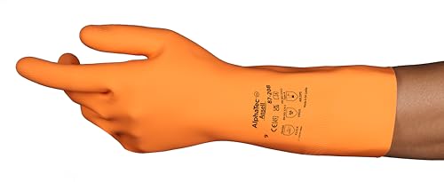 Ansell AlphaTec 87-208 Safety Work Gloves Mechanical Protection, Size 9 (L), (12 Pairs)