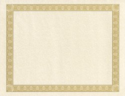 Geographics Parchment Paper Certificates, 8.5 x 11 Inches, Natural Diplomat Border, 50 per Pack (21015)