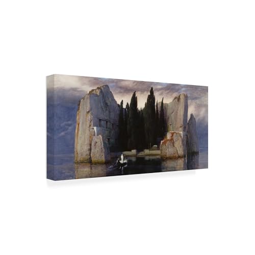 Wrapped Canvas Wall Art - Arnold Bocklin 'The Isle of the Dead' Wall Art for Li…