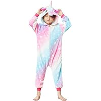 Child Cosplay Costumes Pajamas for Children Unicorn Onesie Birthday Gifts(New Blue 1,2-4 Years)