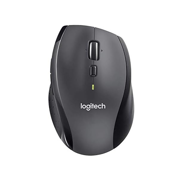 Logitech M705 Marathon Wireless Mouse – Long 3 Year Battery Life Ergonomic Sculpted Right-Hand Shape Hyper-Fast…