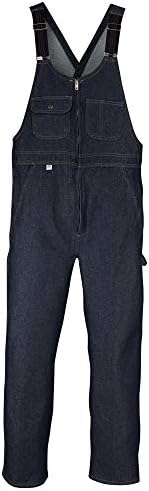 zip front denim overalls