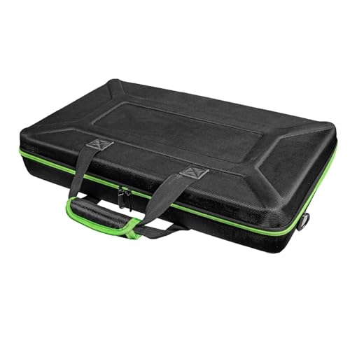 DJ Controller Case for DDJ-FLX4/ DJ 400/ DDJ-REV1, Padded DJ Controller Bag with 5 Pockets for Laptop, Headphones, Cables, DJ Carrying Case with Adjustable Shoulder Strap